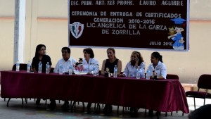 Angélica de la Garza escuela Madero