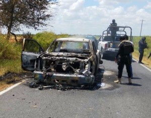 Secuestradores calcinados en Díaz Ordáz Tamaulipas