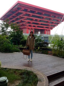 Sonia Gómez Enríquez, en sus primeros días en Yantai, China